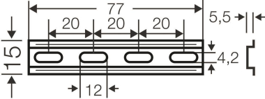 Hensel Tragschiene 77mm         DK TS 04 