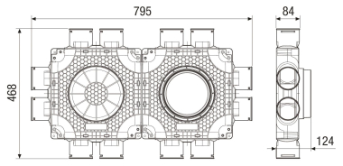 Maico Luftverteiler doppelt  MA-FDV12-75 
