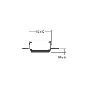 BRUM Einputzring quadratisch zu 82042170 