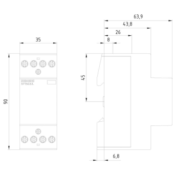 Siemens 5TT58330 INSTA Schütz 4 