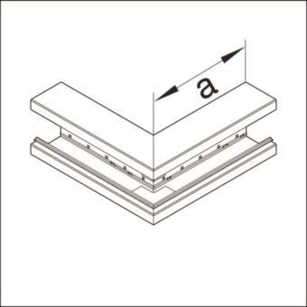 Hager Außeneck Grundprofil  BR8513039016 