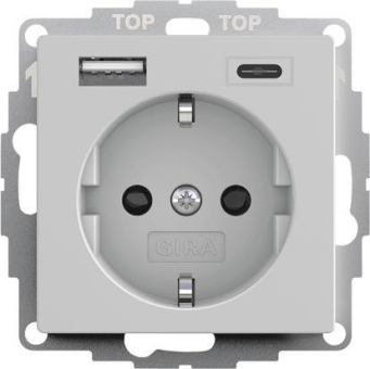 GIRA 2459015 SCHUKO-Steckdose Shutter 