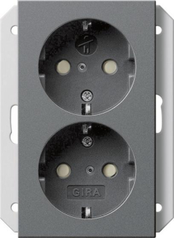 GIRA 273128 SCHUKO-Doppelsteckdose SH 