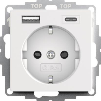 GIRA 245927 SCHUKO-Steckdose Shutter 