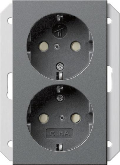 GIRA 273528 SCHUKO-Doppelsteckdose SH 