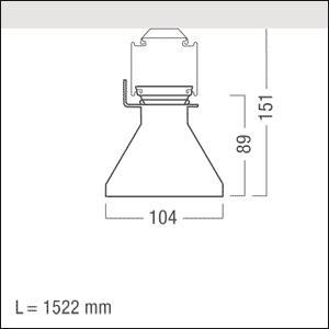 Zumtobel TECTON MPO LED8000-840 42184104 
