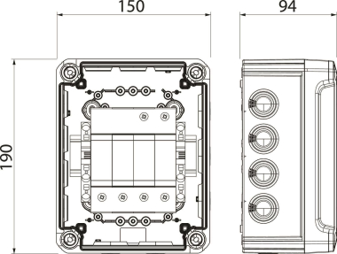 OBO VG-V20-3+NPE-280 SurgeController V20 