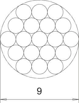 OBO S 9-CU Kupferseil 19x1,8mm Cu kupfer 