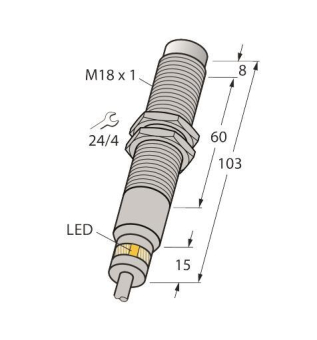 Turck Induktiver     NI7-EM18D-VP6X/S120 