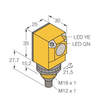 Turck Opto Sensor Reflexions-  Q25SP6LPQ 