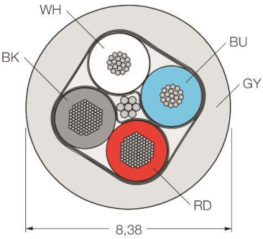Turck Busleitung f.CAN   CABLE 5723-150M 