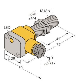 TURCK Induktiver Sensor BI5U-EG18SK-AP6X 