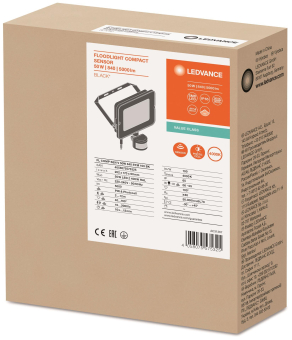 LEDV FL COMP SEN V 50W840 SYM 100 BK 