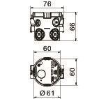 OBO UG 66 UP Geräte-Verbindungsdose 