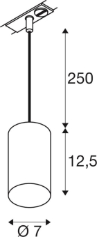 SLV ASTO TUBE 1  Pendelleuchte   1010100 