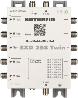 KATH Einkabel-Multischalter EXD 258 Twin 