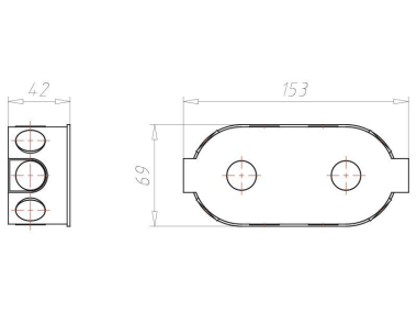 KAIS Doppelschalterdos           1655-02 
