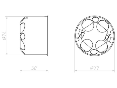 KAIS Hohlwandgerätedose Perilex  9067-77 