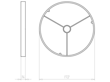 KAIS Frontring 165mm grau f.     1293-66 