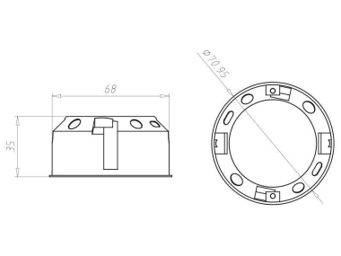 Kaiser Hohlwand Gerätedose       9061-78 