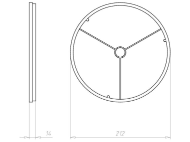 KAIS Frontring d=200 KompaX für  1293-84 