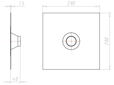 KAIS Rohrmanschette d=42-55 mm   9059-51 