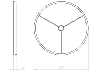 KAIS Frontring d=215mm KompaX    1293-85 