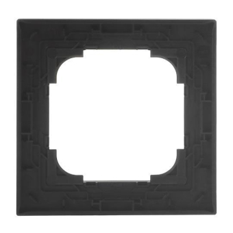 BJ Abdeckrahmen 1-fach schwarz  1721-45M 