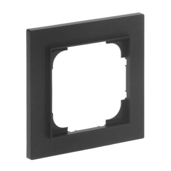 BJ Abdeckrahmen 1-fach schwarz  1721-45M 