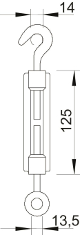 OBO 945 M10 G Spannschloss M10 St G 