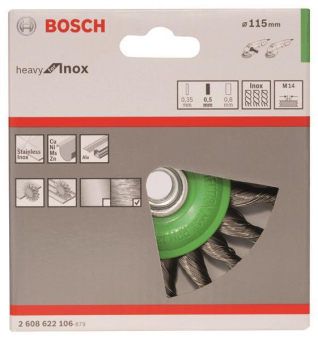Bosch Scheibenbürste Edelst.  2608622106 