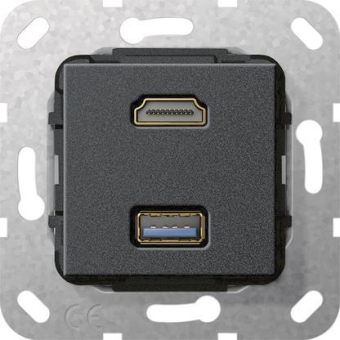 GIRA 567910 HDMI USB 3.0A Kabelpeitsche 