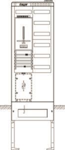 Hager Zähleranschlusssäule     ZAS205HS2 