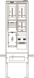Hager Zähleranschlusssäule     ZAS205CY8 