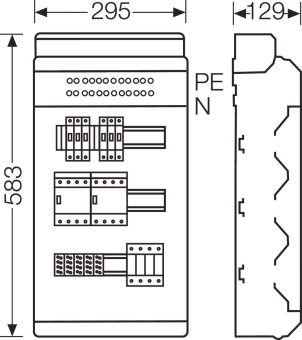 Hensel Ladeverteiler f.2 KV EV 11kW 2101 