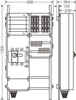 Hensel Ladeverteiler f.6 Mi EV 11kW 6000 