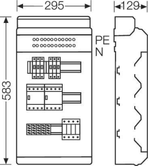 Hensel Ladeverteiler f.2 KV EV 11kW 2101 
