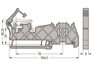 WAGO 790-400 Sammelschienenhalter,für 