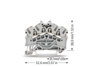 WAGO 2002-6401 4-Leiter-Durchgangsklemme 