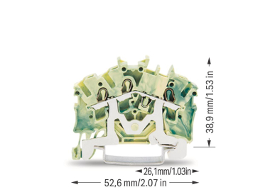 WAGO 2002-6307 3-Leiter-Schutzleiterk- 