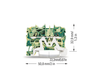 WAGO 2002-1207 2-Leiter-Schutzleiterk- 