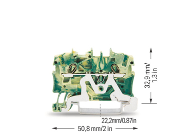 WAGO 2001-1207 2-Leiter-Schutzleiterk- 
