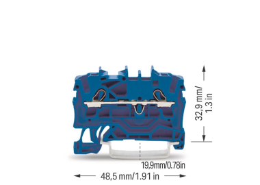 WAGO 2002-1204 2-Leiter-Durchgangsklemme 