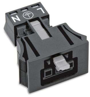 WAGO 890-703 Snap-In-Buchse,3-polig,Kod. 