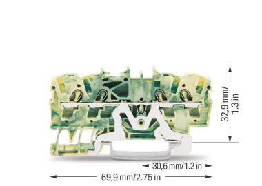WAGO 2002-1407 4-Leiter-Schutzleiterk- 