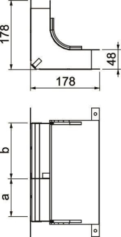 OBO KV2 25048-2 Vertikalkrümmer 2-zügig 