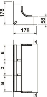 OBO KV3 35058-2 Vertikalkrümmer 3-zügig 