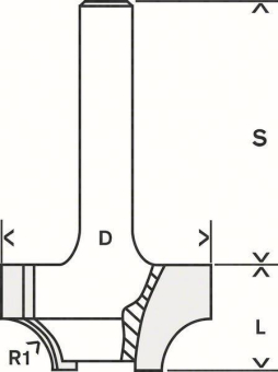 Bosch Profilfräser E 8mm R1   2608628355 