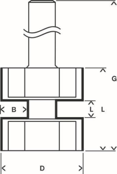 Bosch Federfräser 8mm D1 25mm 2608628353 