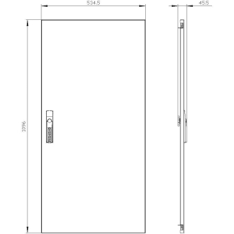 Siemens ALPHA400 DIN Tür,  8GK9510-7KK42 